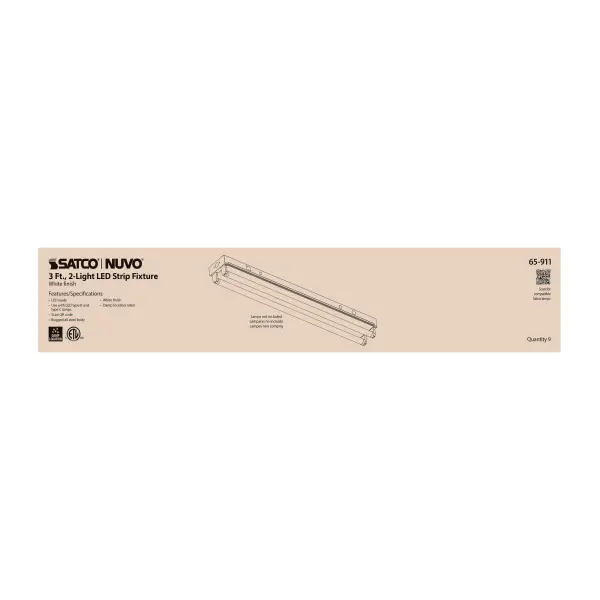 3-Foot Dual T8 LED Strip Fixture Channel - Image 8