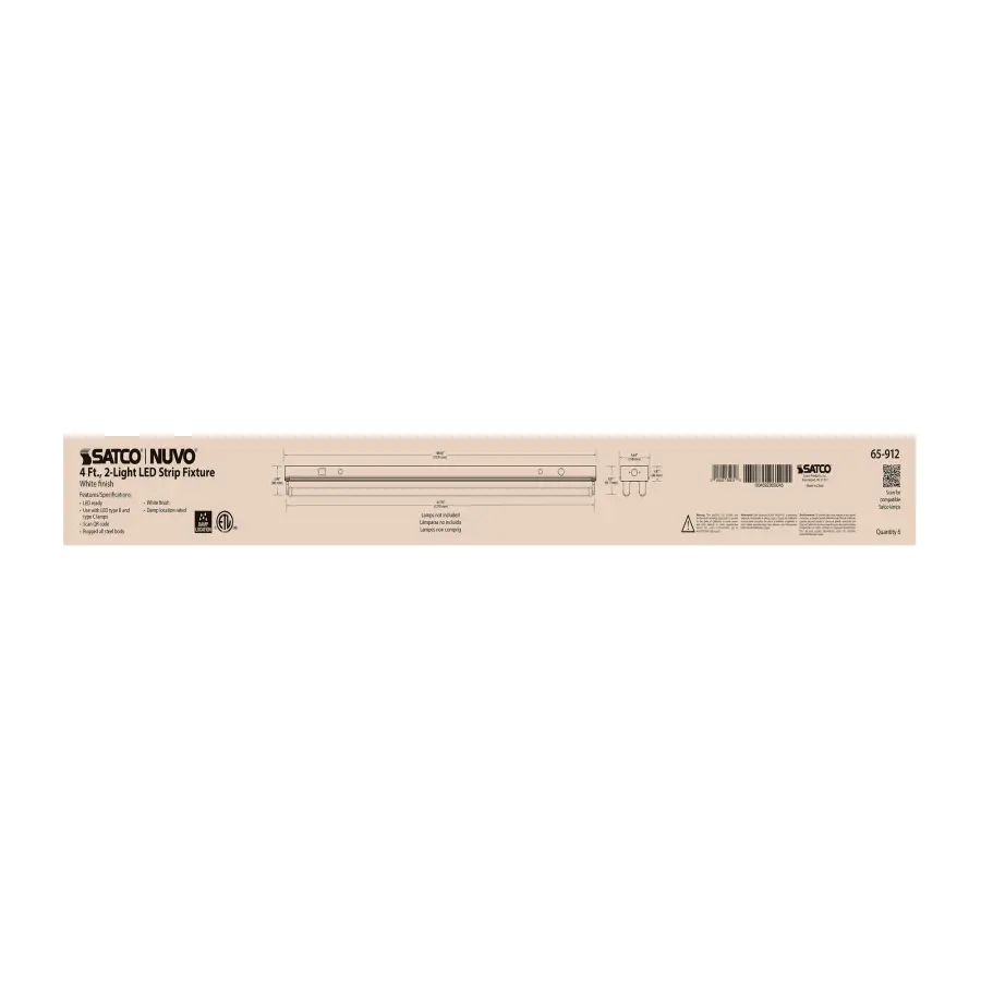 4-Foot Dual T8 LED Fixture Channel - Image 9