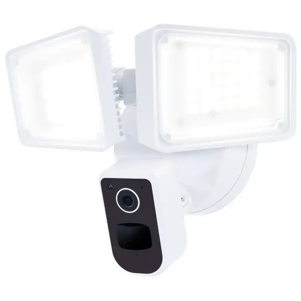 This smart security flood light combines 4150 lumens of tunable white illumination with integrated camera surveillance. Compatible with major smart home platforms including Alexa, Google Home, and Siri for seamless automation.