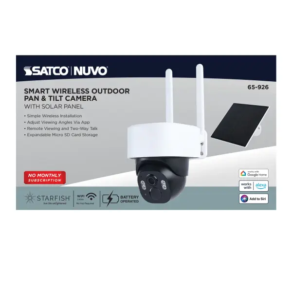 Starfish Smart Outdoor Pan & Tilt Security Camera with Solar Panel - Image 14