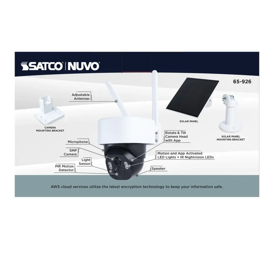 Starfish Smart Outdoor Pan & Tilt Security Camera with Solar Panel - Image 15