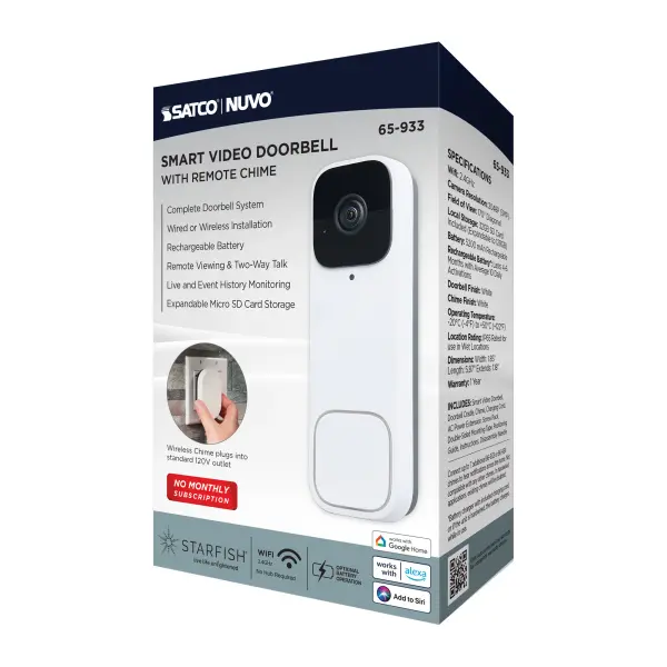 Starfish Smart Doorbell Security Camera with Chime - Image 21