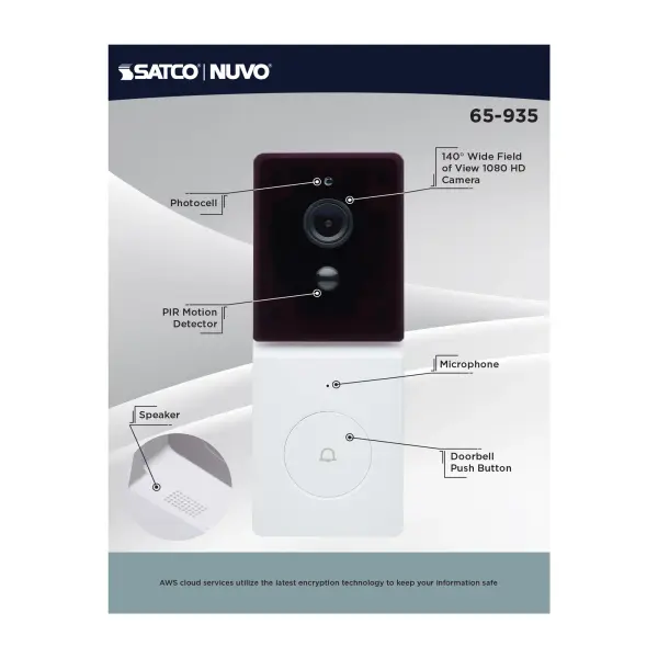 Starfish Smart Doorbell Security Camera with Chime - Image 13