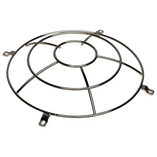 Essential protective accessory for shop lights in high-traffic or industrial environments. Steel construction provides robust protection against impact while maintaining light output.