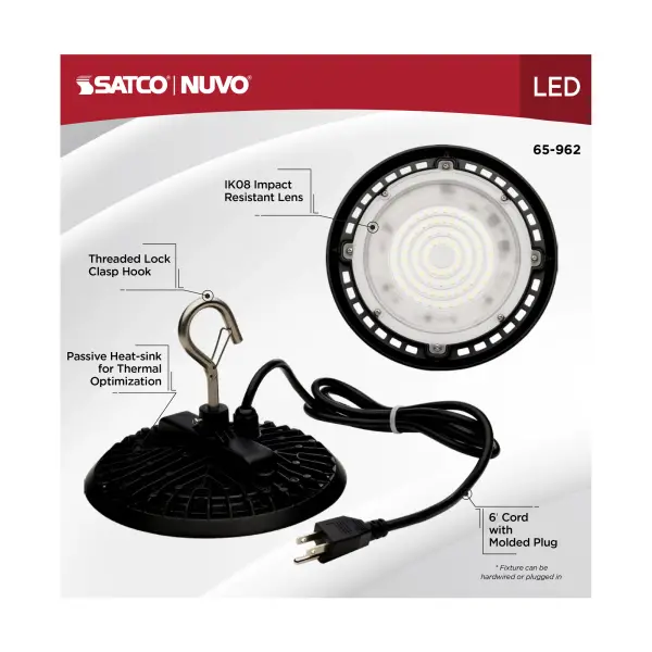Hi-Pro LED Shop Light - 60W, 5000K, Black - Image 13