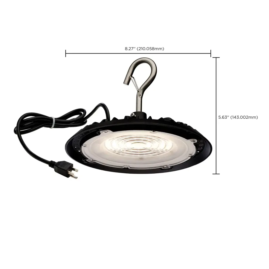 Hi-Pro 80W LED Shop Light - 8" Black - Image 19