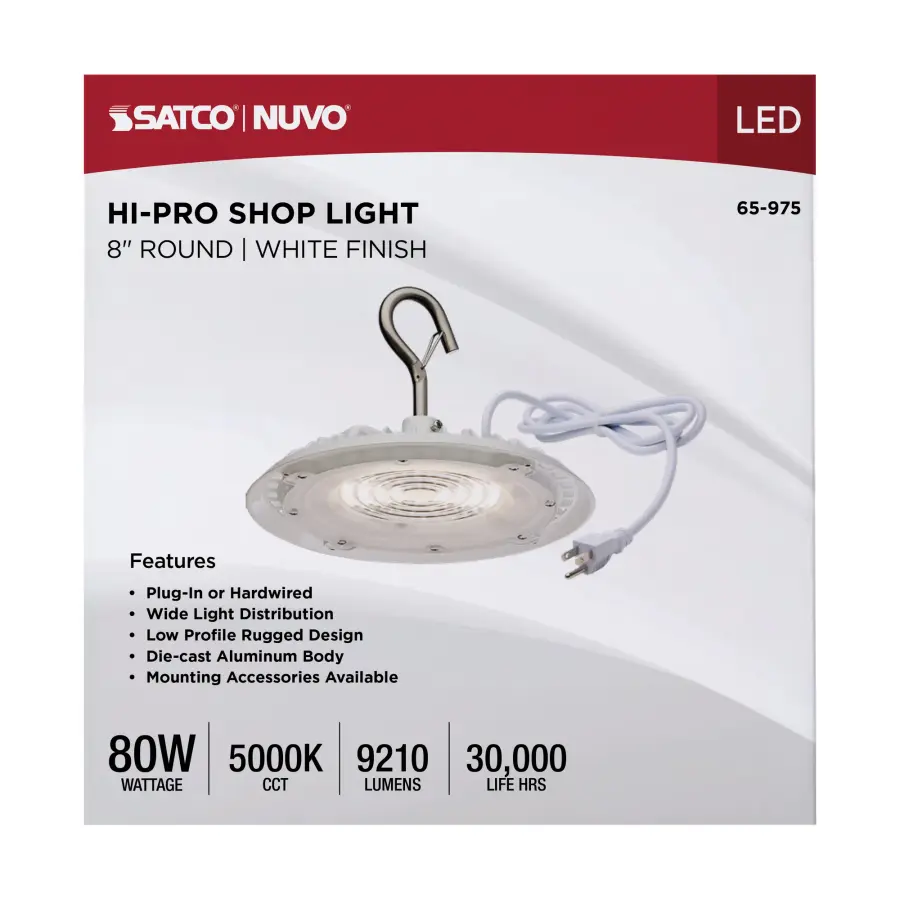 Hi-Pro LED Shop Light - 80W, 5000K Daylight - Image 12