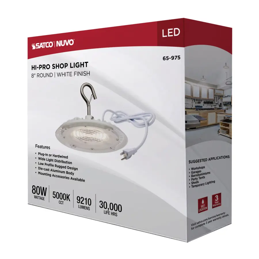 Hi-Pro LED Shop Light - 80W, 5000K Daylight - Image 18