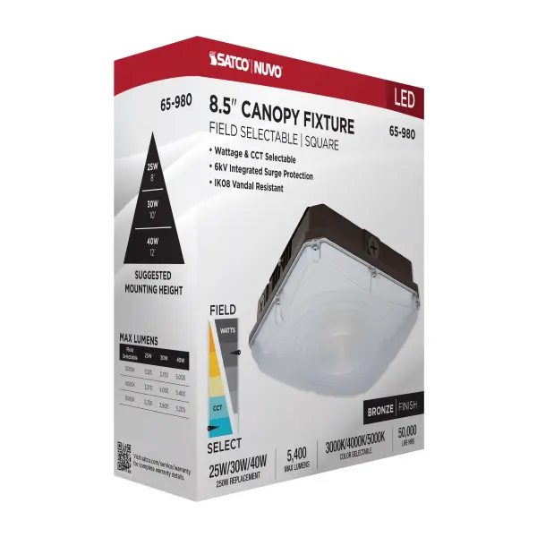 8.5" LED Field Selectable Canopy Fixture - Image 14
