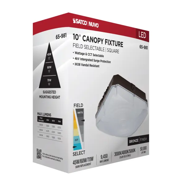 10" LED Field Selectable Canopy Fixture - Image 14