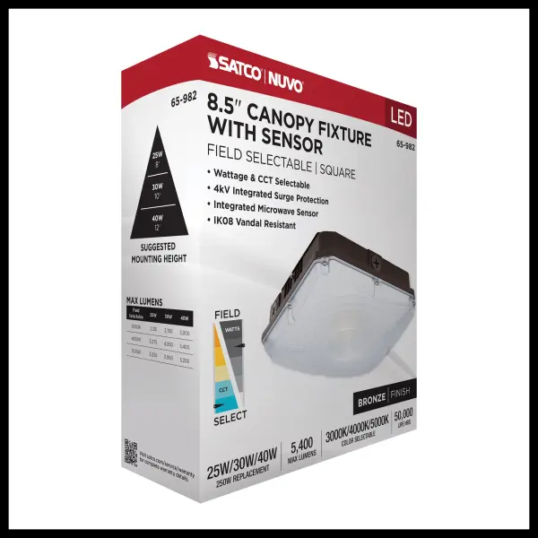 8.5" LED Canopy Fixture with Motion Sensor - Image 14
