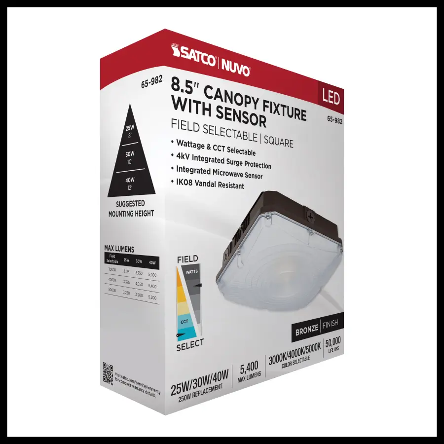 8.5" LED Canopy Fixture with Motion Sensor - Image 14