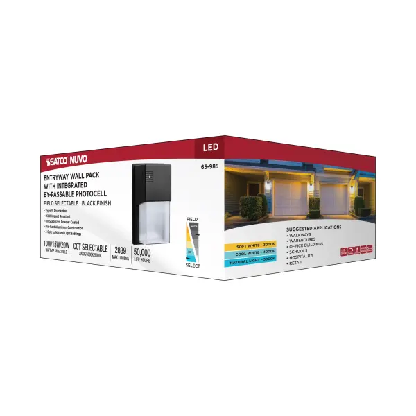 LED Entryway Wall Pack - Selectable Wattage & Color Temperature - Image 13
