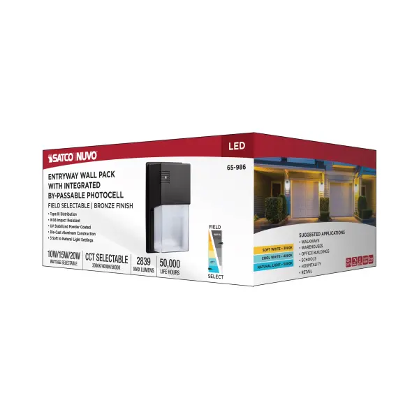 LED Entryway Wall Pack - Selectable Wattage & Color Temperature - Image 13