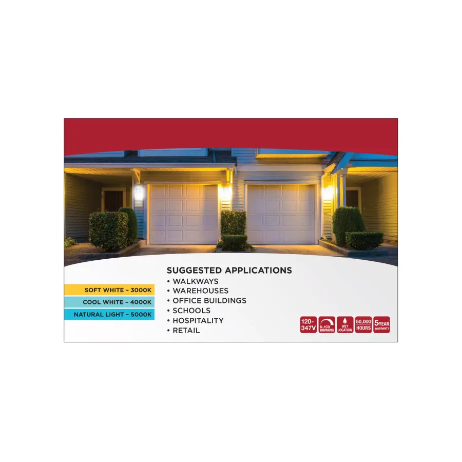LED Entryway Wall Pack - Wattage & Color Selectable - Image 12
