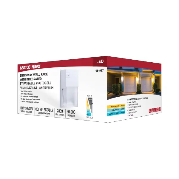 LED Entryway Wall Pack - Wattage & Color Selectable - Image 13