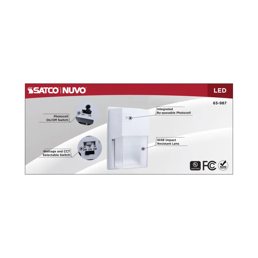 LED Entryway Wall Pack - Wattage & Color Selectable - Image 10