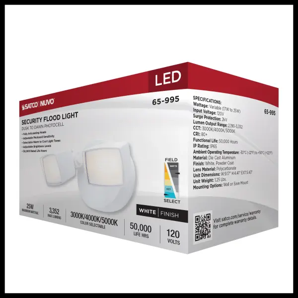 Dual Head LED Security Flood Light with Motion Sensor - Image 14