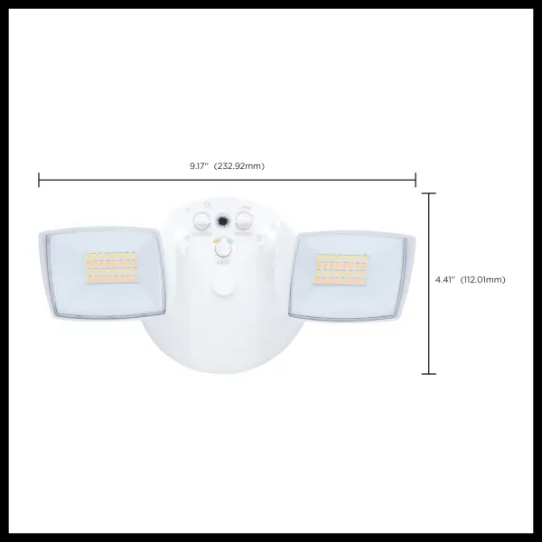Dual Head LED Security Flood Light with Motion Sensor - Image 16