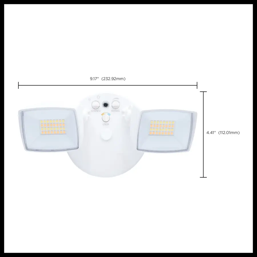 Dual Head LED Security Flood Light with Motion Sensor - Image 16