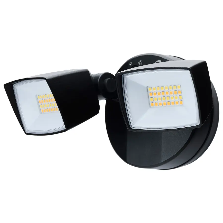 Dual Head LED Security Flood Light with Motion Sensor - Image 2