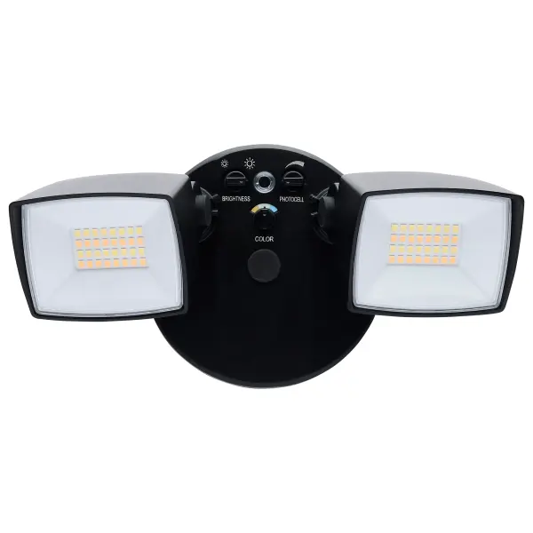 Dual Head LED Security Flood Light with Motion Sensor - Image 3