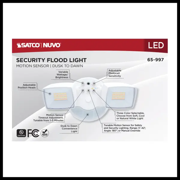 LED Security Light with Nightlight and PIR Sensor - Image 13