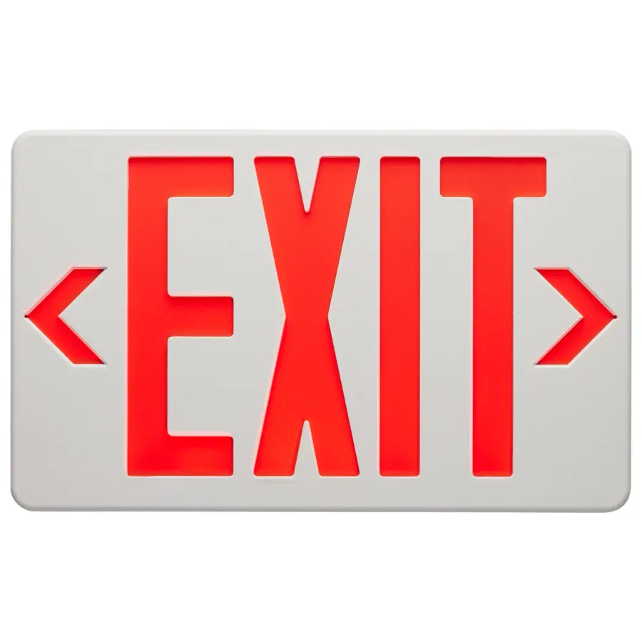 Red LED Exit Sign with 90-Minute Battery Backup - Image 2