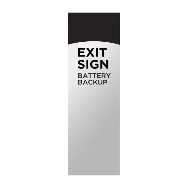 Red LED Exit Sign with 90-Minute Battery Backup - Image 5