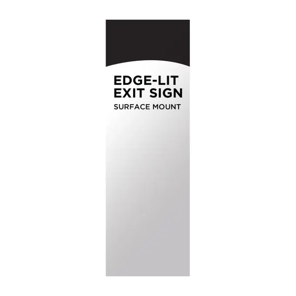 Green LED Edge-Lit Exit Sign with Battery Backup - Image 7
