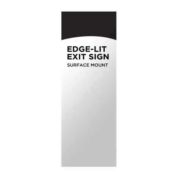 Red LED Edge-Lit Exit Sign with Battery Backup - Image 8