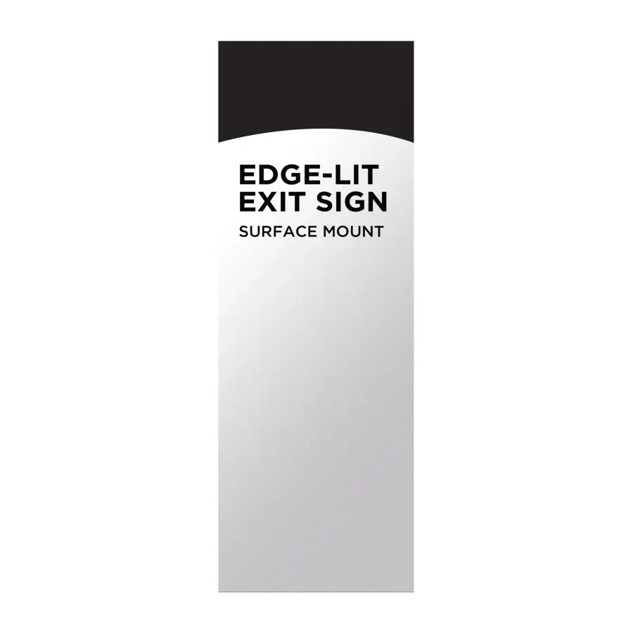 Red LED Edge-Lit Exit Sign with Battery Backup - Image 8