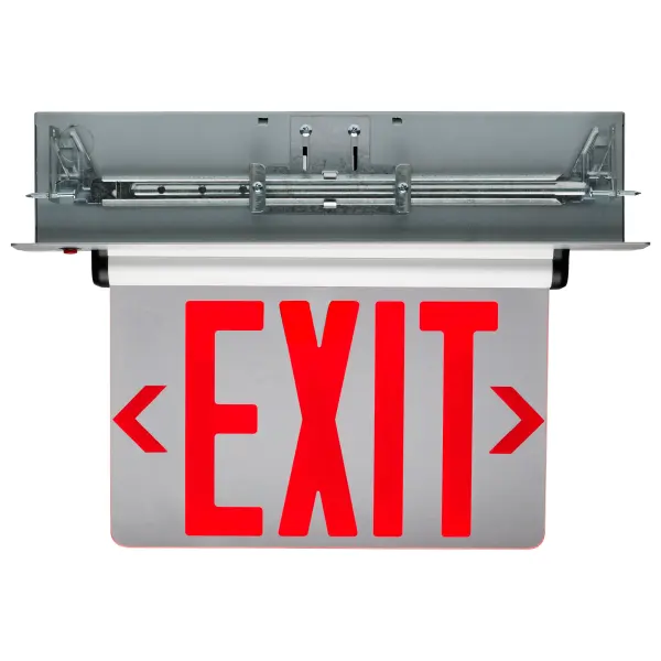 Red LED Edge-Lit Exit Sign - Single Face - Image 2