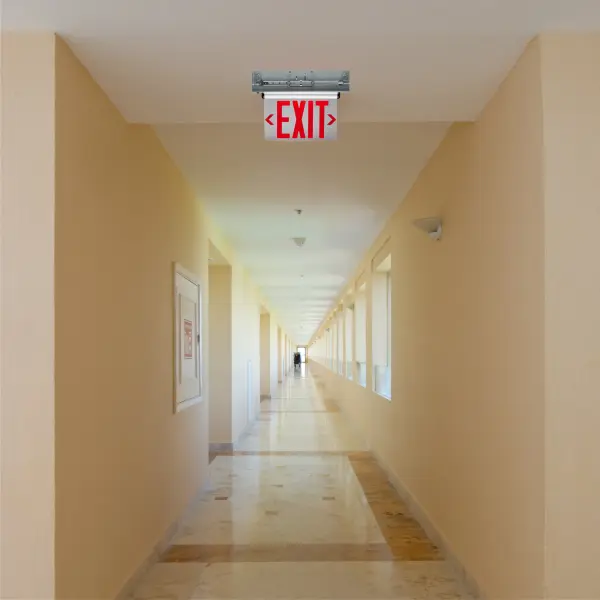 Red LED Edge-Lit Exit Sign - Single Face - Image 18