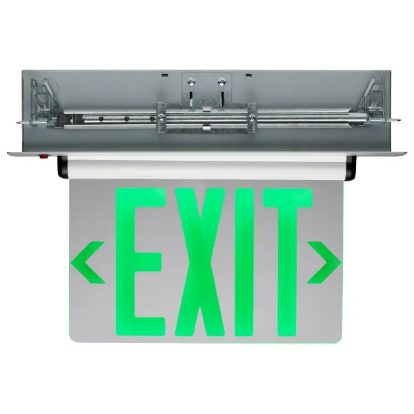 Green LED Edge-Lit Exit Sign - Dual Face - Image 2