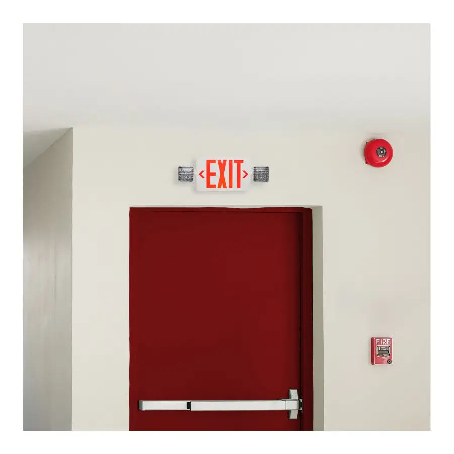 LED Exit Sign with Emergency Light Combo - Image 13