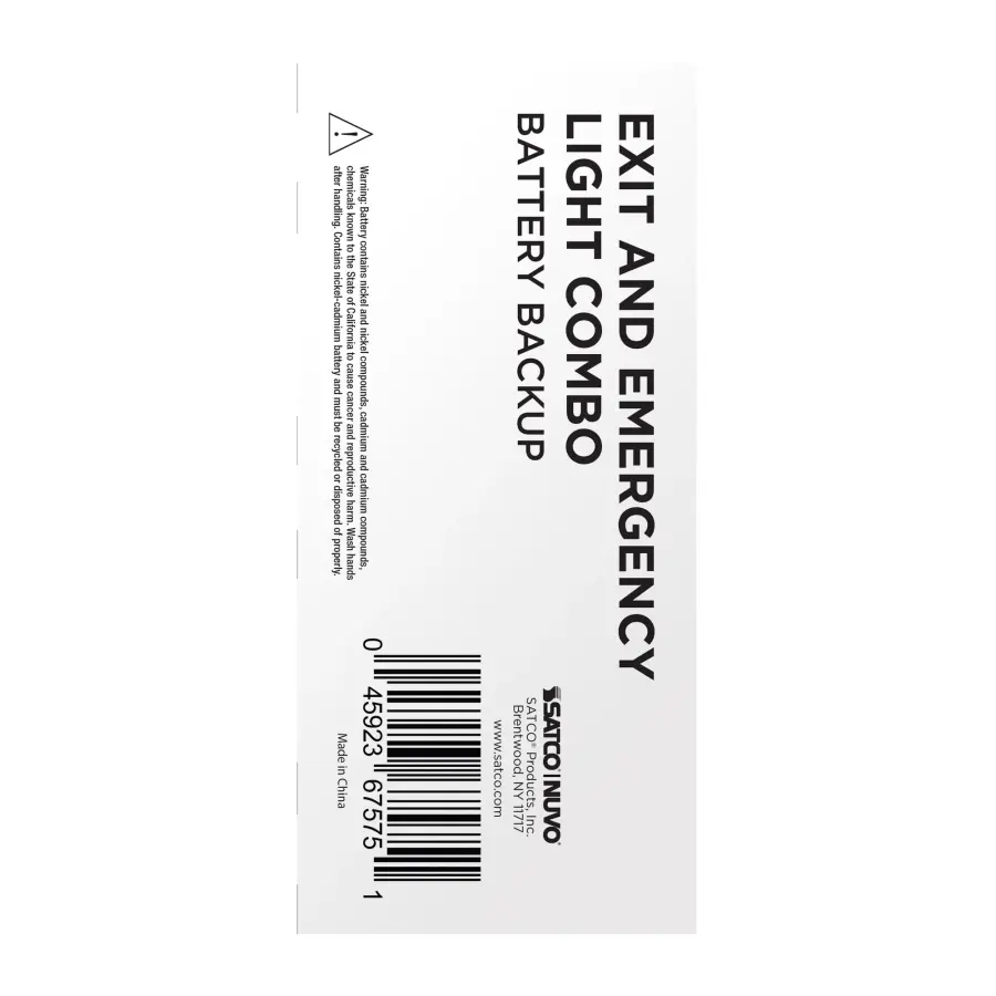 LED Exit Sign with Emergency Light Combo - Image 9