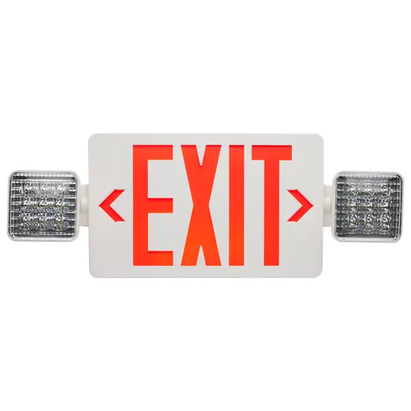 LED Exit Sign with Emergency Light Combo - Image 2