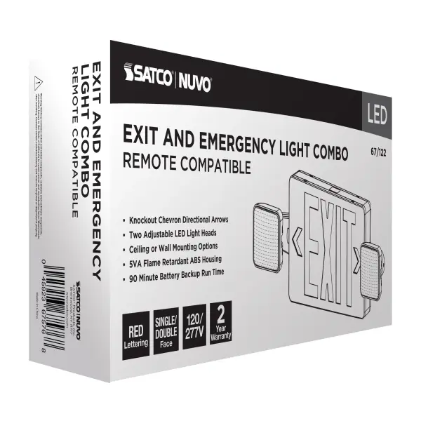 LED Exit Sign with Emergency Light Combo - Image 11