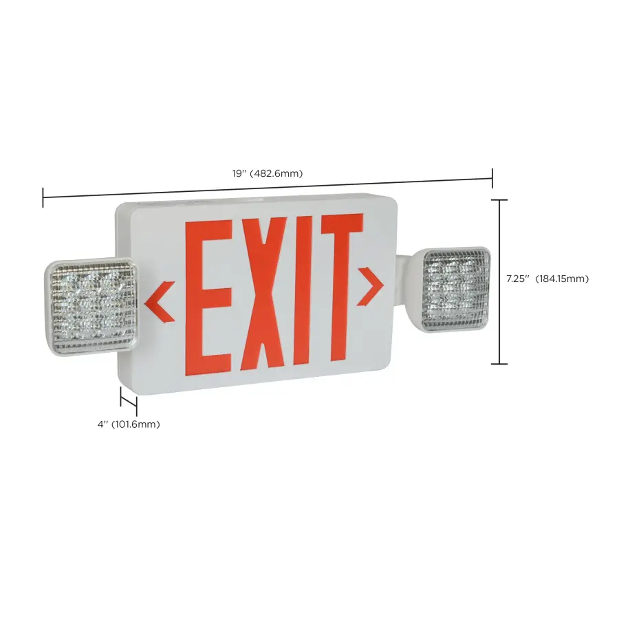 LED Exit Sign with Emergency Light Combo - Image 12