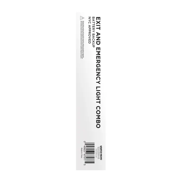 LED Exit Sign with Emergency Light Combo - NYC Approved - Image 11