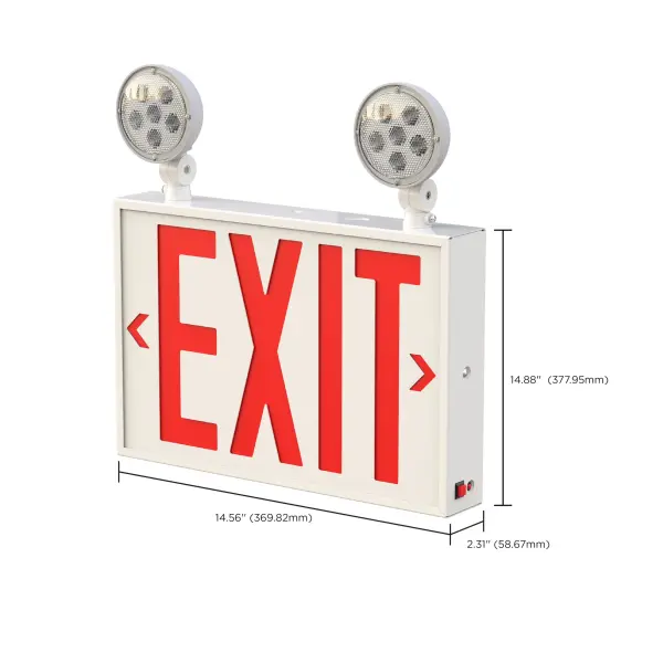 LED Exit Sign with Emergency Light Combo - NYC Approved - Image 14