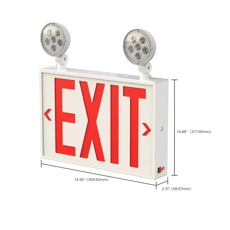LED Exit Sign with Emergency Light Combo - NYC Approved - Image 14