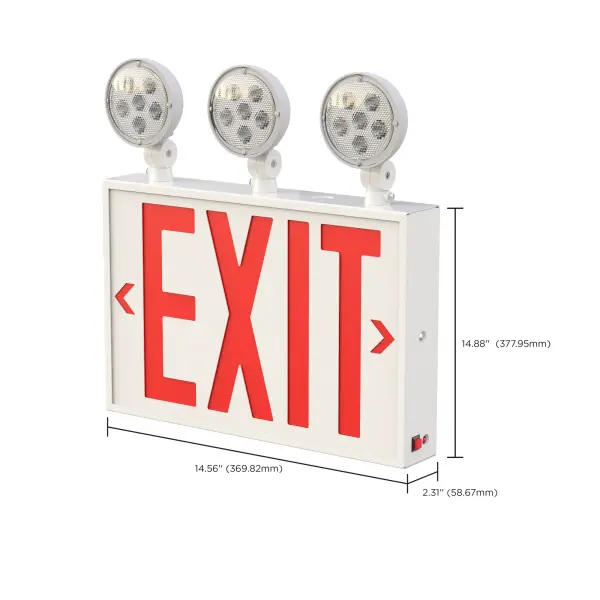 NYC Approved LED Exit Sign with Emergency Light Combo - Image 14