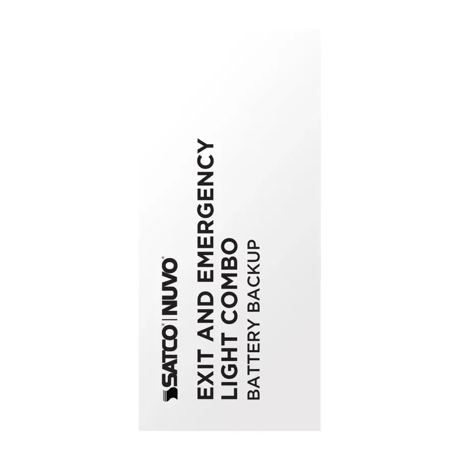 LED Exit Sign & Emergency Light Combo - Green - Image 8