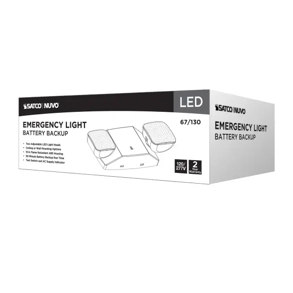 LED Emergency Light with Battery Backup - Dual Head - Image 11