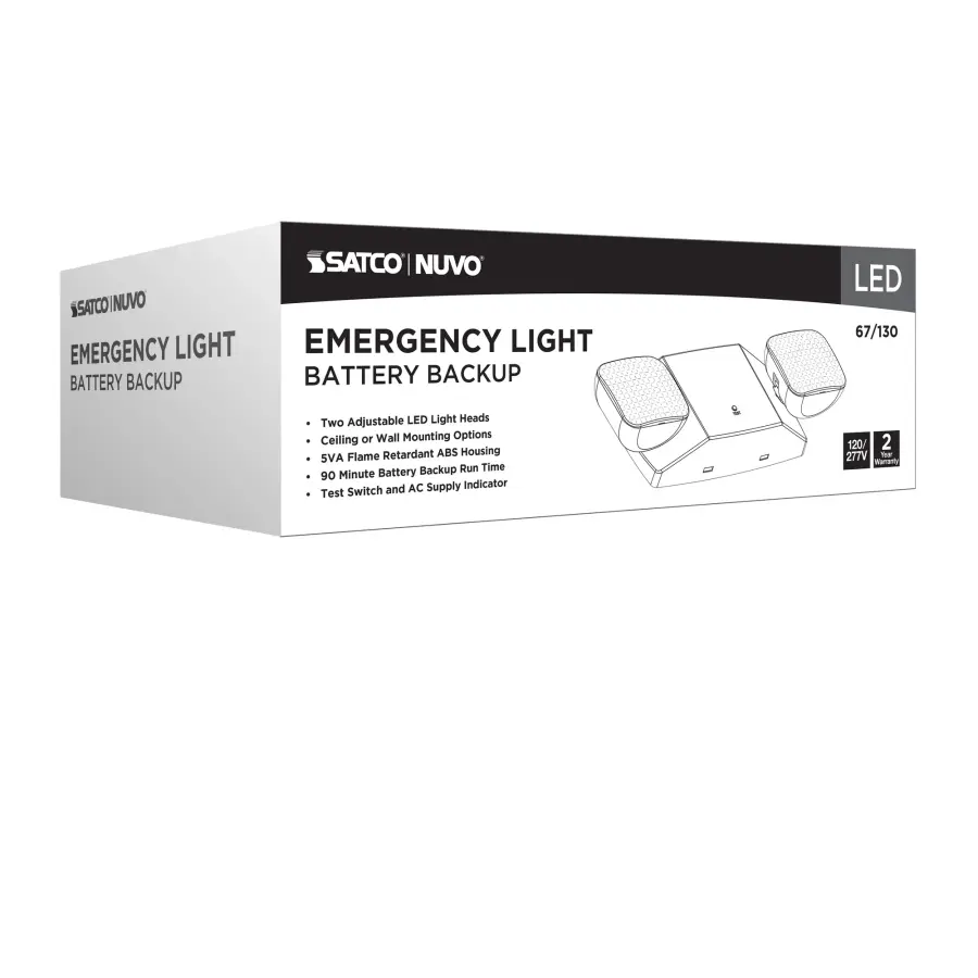 LED Emergency Light with Battery Backup - Dual Head - Image 12