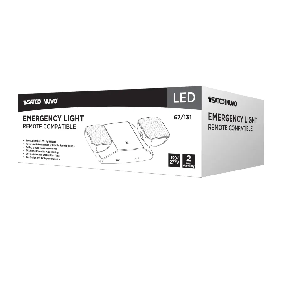 LED Emergency Light with Battery Backup - Dual Head - Image 11