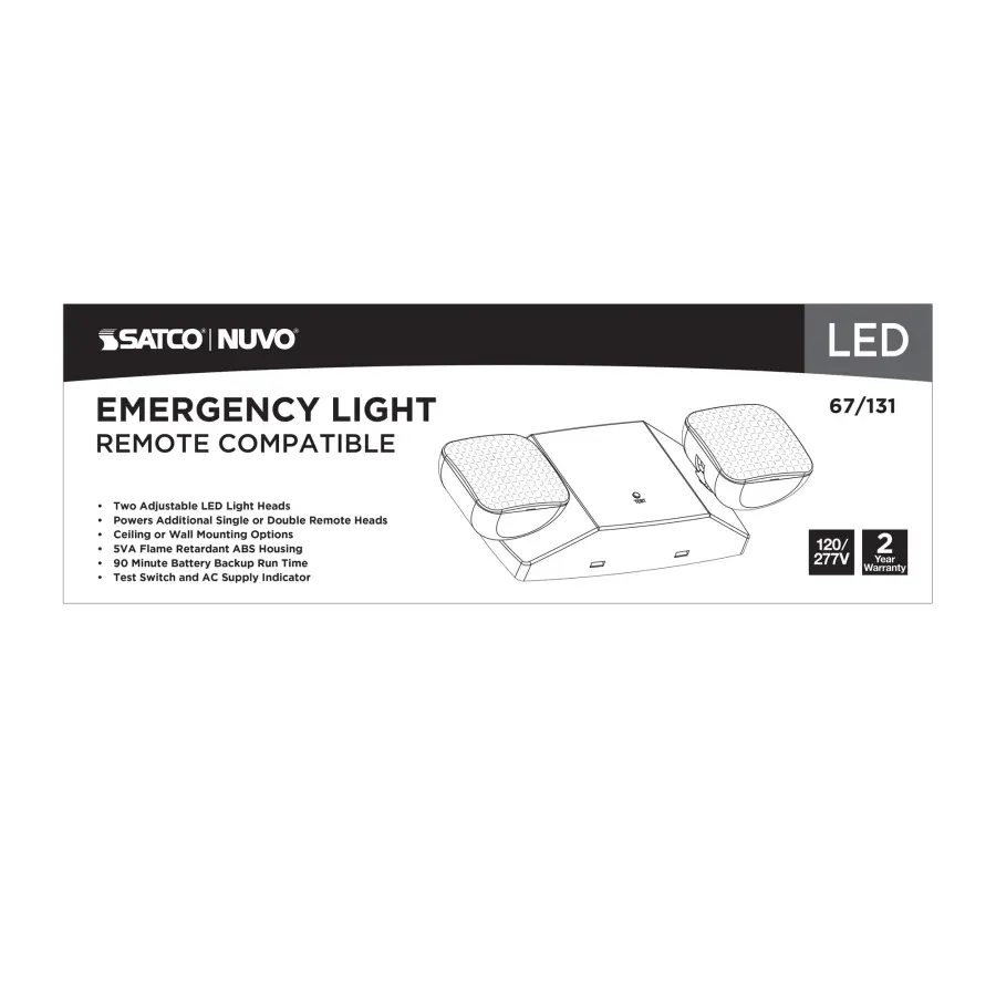 LED Emergency Light with Battery Backup - Dual Head - Image 7