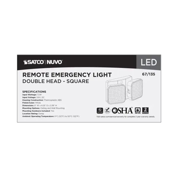 Remote Emergency Light with Dual Head Battery Backup - Image 8